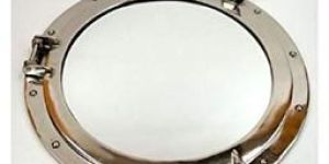 NAUTICAL BRASS PORTHOLE MIRROR