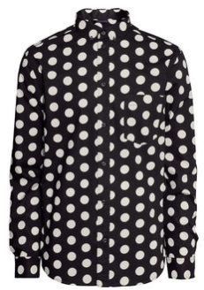 Cotton Dot Printed Shirts Men