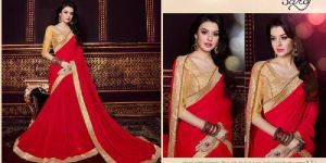 Saroj Carnival Georgette Saree Sari Indian Ethnic Wear