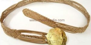 Leather Woven Designer Belt