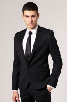 Mens Formal Black Tuxedo Suit