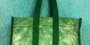 Heavy Canvas Big Tote Bag with Bloch Effect