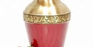 White Metal Funeral Enamel Adult Cremation Urns