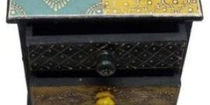 Wooden 4 Drawer Jewellery Box