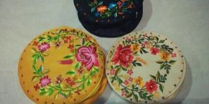Embroidered Round Gift Boxes