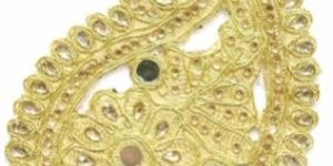 Gold Zari Embroidery Cording Cut Work Patches