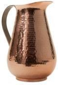COPPER BARREL HAMMERED WATER JUG