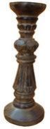 Hand Carved Antique Candle Stand