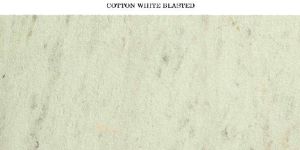 Cotton White Blasted Marbles