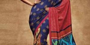Digital Printed Chiffon Saree