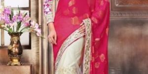 Net Embroidery Sarees