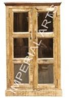 INDIAN MANGO WOOD GLASS CABINET