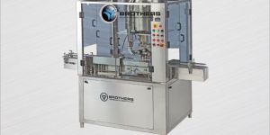 Automatic Linear Measuring Cup Placement / Cap Pressing Machine