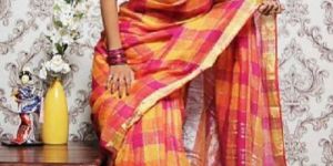 Madhyamoni Khadi Cotton Sarees