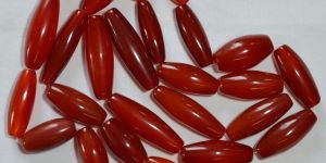 Red Sylinder Shape Agate Stone