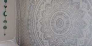 Indian Traditional Mandala Hippie Wall Hanging, Cotton Tapestry Ombre Bohemian Bedspread