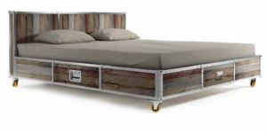 BED24-RECLAIMED WOOD KING SIZE BED
