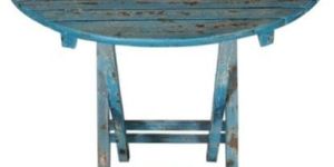Distressed Solid Mango Wood Outdoor Table
