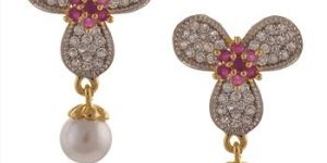 Diamond Gold Stud Earrings