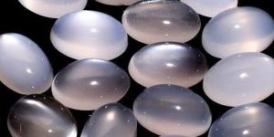 10x14mm Natural Blue Chalcedony Oval Cabochon