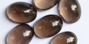 10x14mm Natural Smoky Quartz Oval Cabochon