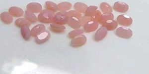 4x3mm Natural Pink Opal Oval Faceted Cut Gemstone