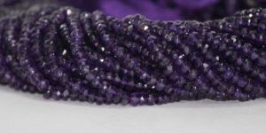Natural African Amethyst Faceted Rondelle Beads 4mm