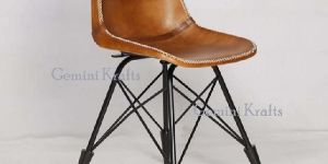 Industrial Leather Dinning Chair