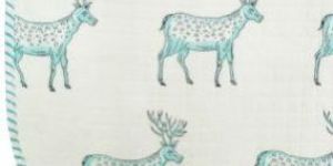 Indian Block Print Organic Cotton Baby Wrap Baby Throw Kantha Baby Quilt