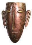 Male Mask Wall Hanging Home Decor Hand Craft