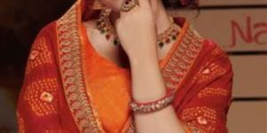 5483 Laxmipati Beige Chiffon Bollywood Cafe Saree