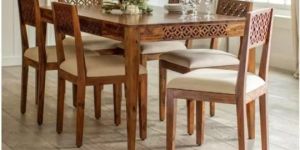 Wooden Modern Dining Table Set