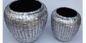 Aluminium Weaving Iron Vase