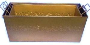 Grey Painted Iron Planter