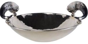 Stainless Steel Bowl with Horn Handle