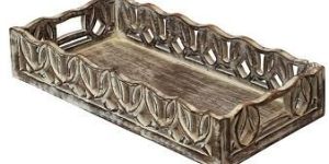 WOODEN ANTIQUE TRAY