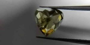 Green Pear Rose Cut Diamond