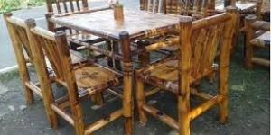 Bamboo Dining Table Set