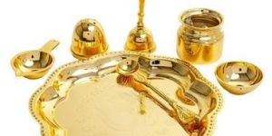 Brass Pooja Thali Set