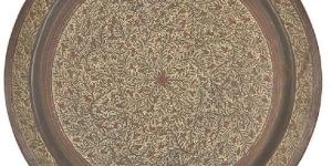 HandMade and Engraved Copper Plate Tray