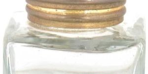 Vintage Rectangular Glass Ink Pot