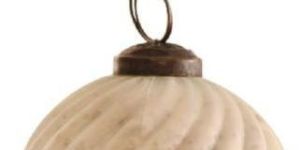 White Wave Cut Christmas Hanging