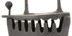 Wood Handle Charcoal or Coal Box Sad Iron/Smoothing Iron