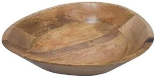 Wooden Oval Bowl