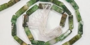 Bio Green Aventurine Rectangle Beads