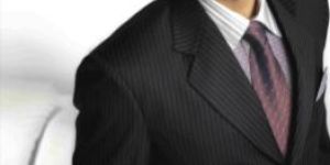 Striped- Poly wool suit