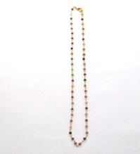 Tourmaline Stone Gold Plated Necklace