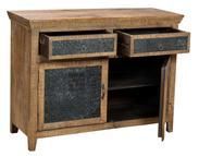 Vintage 2 Drawers 1 Door Side Board