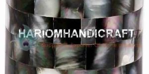 Marble Black Mother of Pearl Glass Gemstone