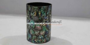 Marble Green Mother of Pearl Glass Pauashell Beautiful Inlaid Kitchen Decor